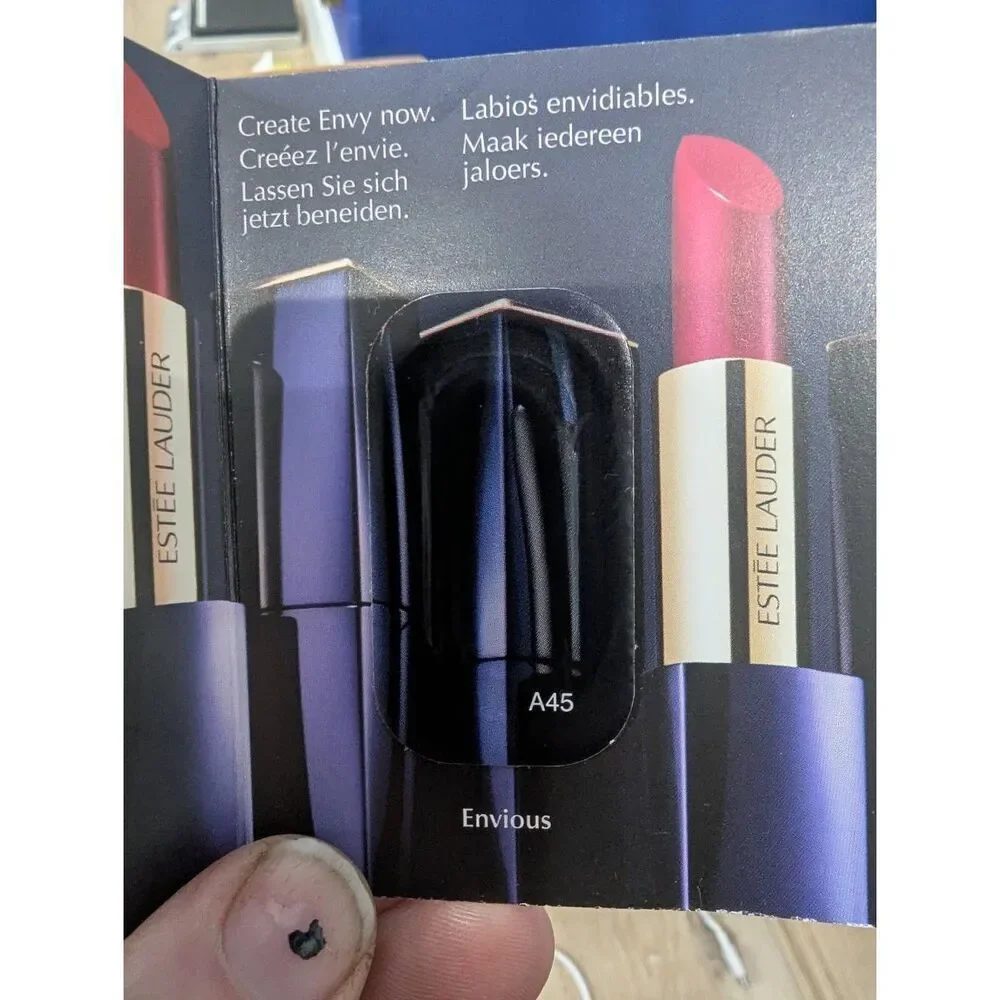5/25 Estee Lauder Pure Color Gloss Burgundy & Pure Color Envy Envious foil